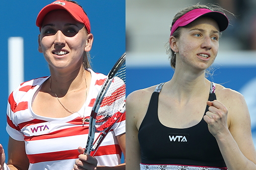 Elena Vesnina and Mona Barthel