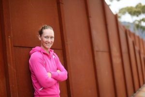 Samantha Stosur is full of smiles as she sets to embark on a quest to win the 2014 Hobart International title