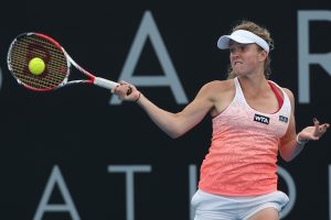 Ukrainian teen Elina Svitolina challenged German Mona Barthel early, but couldn't win their first round match. Picture: Getty Images