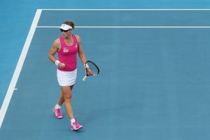 Top seed Samantha Stosur was excited to get her first win of 2014 in front of her Australian fans. Picture: Getty Images