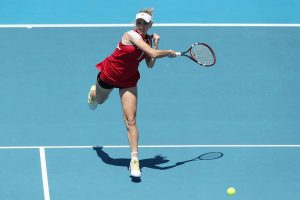 Defending champion Elena Vesnina made a good start to her 2014 tournament, beating Monica Puig in straight sets in round one. Picture: Getty Images