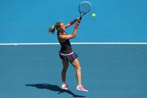 Czech Republic's Klara Zakopalova won through to her first Hobart International final in her eighth attempt. Picture: Getty Images