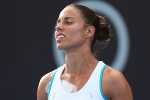 Spanish qualifier Estrella Cabeza Candela just didn't have a solution to stop her in-form opponent. Picture: Getty Images