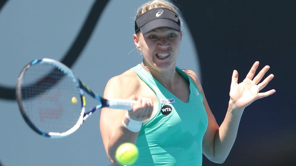 Kaia Kanepi booked her spot in the second round with a solid display. Picture: Mark Metcalfe/Getty Images