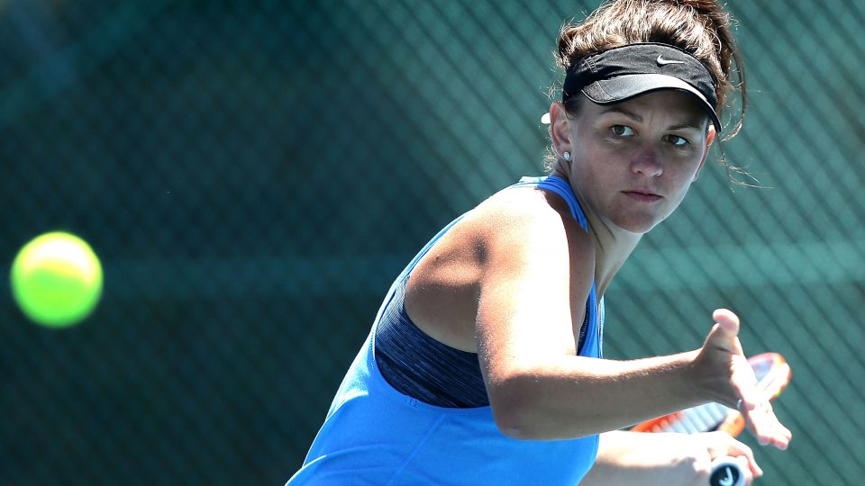 Casey Dellacqua feels good heading into her Hobart International opener against Lauren Davis. Picture: Matt Metcalfe/Getty Images