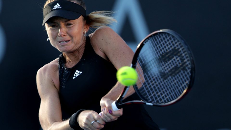 Daniela Hantuchova won her maiden match at the Hobart International. Picture: Getty Images