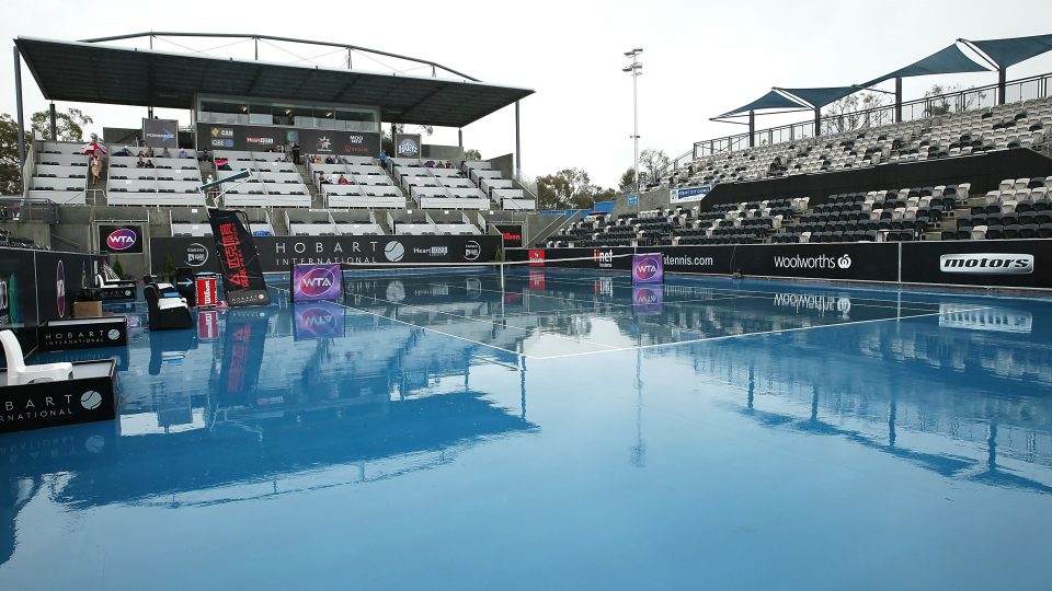 The rain has affected today's schedule at the Hobart International. Picture: Getty Images