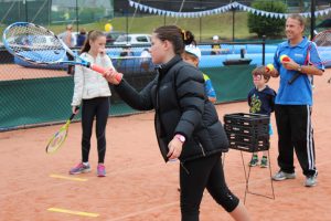 Hobart International Kids Tennis Day presented by Nickelodeon. Picture: Briony Craber