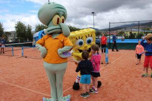 Hobart International Kids Tennis Day presented by Nickelodeon. Picture: Briony Craber