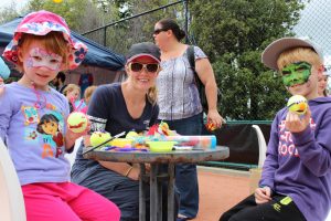 Hobart International Kids Tennis Day presented by Nickelodeon. Picture: Briony Craber