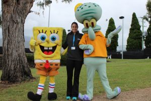 Hobart International Kids Tennis Day presented by Nickelodeon. Picture: Briony Craber