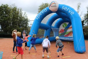 Hobart International Kids Tennis Day presented by Nickelodeon. Picture: Briony Craber