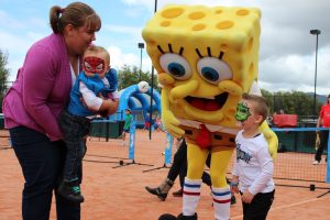 Hobart International Kids Tennis Day presented by Nickelodeon. Picture: Briony Craber