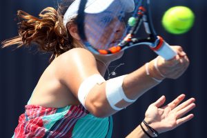 17-year-old Australian wildcard Kimberly Birrell was a winner in her debut WTA Tour main draw match. Picture: Getty Images