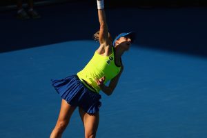 Seventh seed Alize Cornet was untouchable on serve today, losing only eight points. Picture: Getty Images