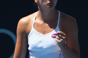 Russian Margarita Gasparyan is excited to be into the second round. Picture: Getty Images