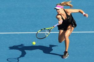 Former world No.5 Eugenie Bouchard was impressive in her first match at the Domain Tennis Centre. Picture: Getty Images