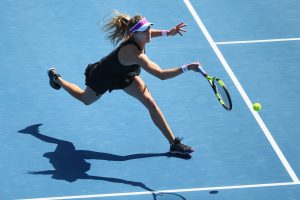 A powerful performance from Eugenie Bouchard propelled her into the final. Picture: Getty Images