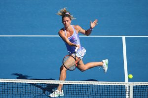 Second seed Camila Giorgi of Italy was stretched in her first round. Picture: Getty Images