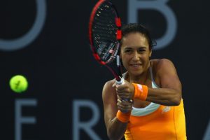 Brit Heather Watson picked up where she left off, winning matches on centre court. Picture: Getty Images