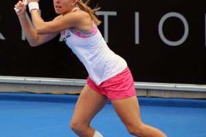 Swede Johanna Larsson is into the Hobart International quarterfinals for the first time. Picture: Kaytie Olsen