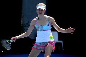 Our 2012 champion Mona Barthel continued her good record here with a round one win against Misaki Doi. Picture: Kaytie Olsen