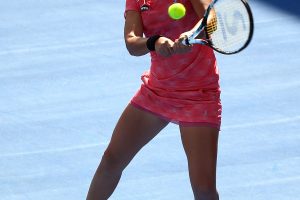 Hobart International 2015 quarterfinalist Zarina Diyas got bundled out in the first round in her return. Picture: Getty Images