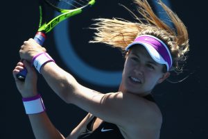 The relentless pressure from Alize Cornet made it difficult for Eugenie Bouchard today. Picture: Getty Images