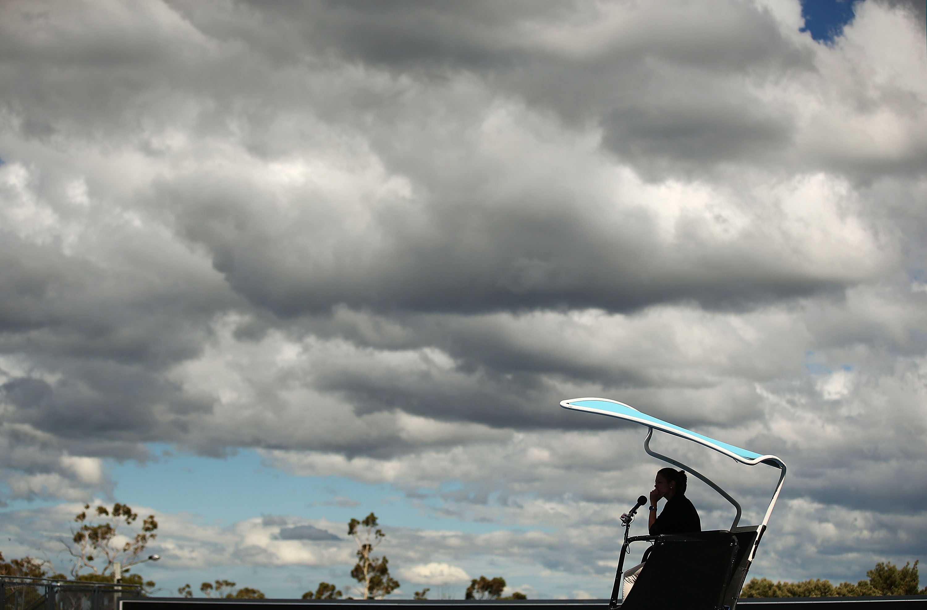 OMINIOUS CLOUDS: Despite grey clouds the rain stayed away after rain in the morning; Getty Images