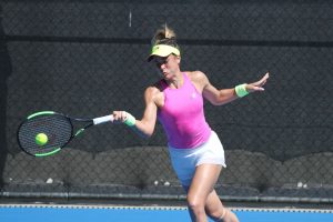 ON TOP: American Nicole Gibbs showed good form in her win over Romanian Ana Bogdan.