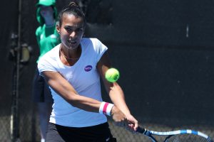 BIG WINNER: Paraguayan Veronica Cepede Royg impressed with a 6-1 6-2 upset over eighth seed Sara Sorribes Tormo.