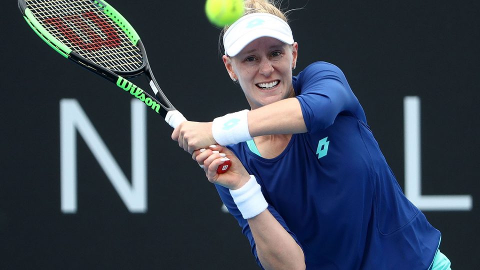 FIGHTING SPIRIT: Alison Riske battled hard in a first round win over Katerina Siniakova; Getty Images