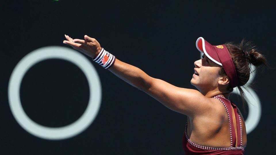 ON SERVE: Heather Watson is back in the Hobart International semifinals; Getty Images