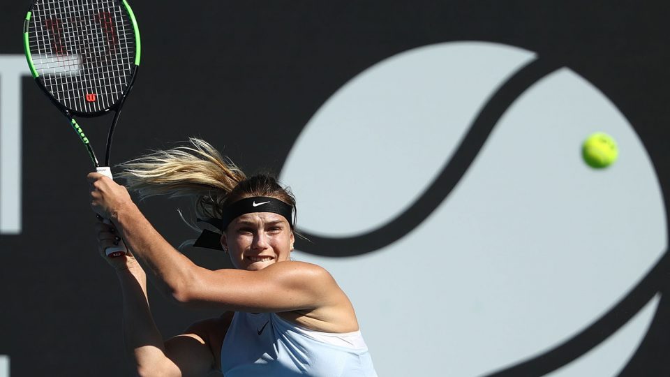 POWERING ON: Aryna Sabalenka's big groundstrokes are firing this week; Getty Images