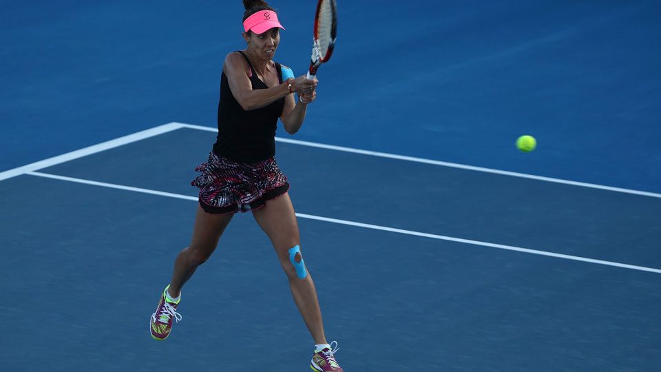 FIGHTING SPIRIT: Mihaela Buzarnescu overcome a slow start to beat Alison Riske; Getty Images