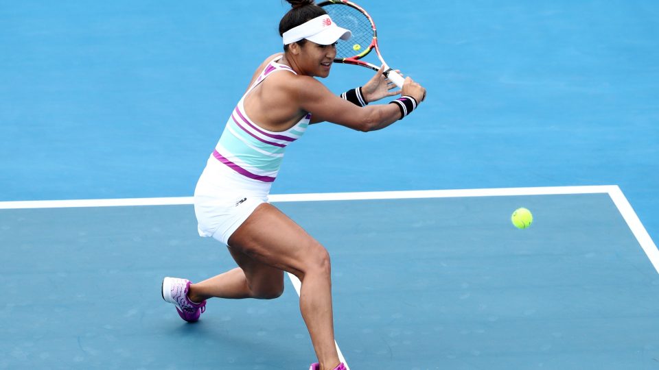 IN CONTROL: Experience counted as Heather Watson booked a Hobart International 2019 main draw spot today; Getty Images