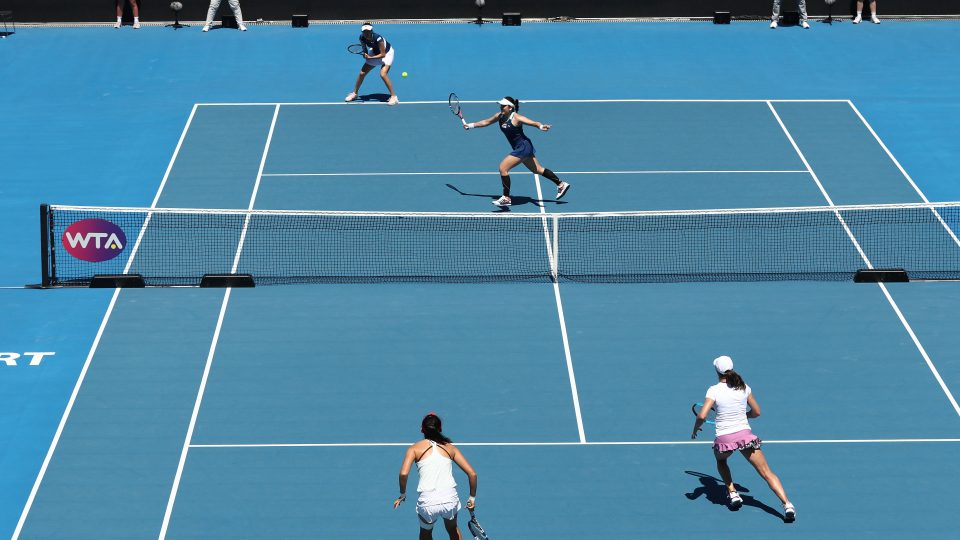 FINAL SET: Top seeds Hao-Ching Chan and Latisha Chan are into the Hobart International final; Getty Images