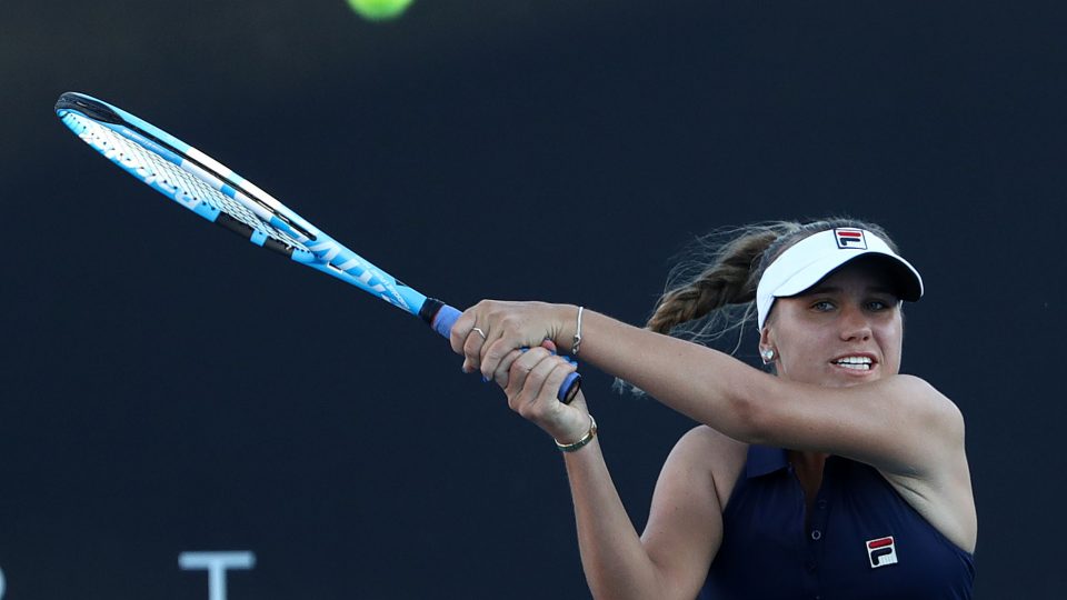 IN FORM: Sofia Kenin continued her impressive form to reach the Hobart International final; Getty Images